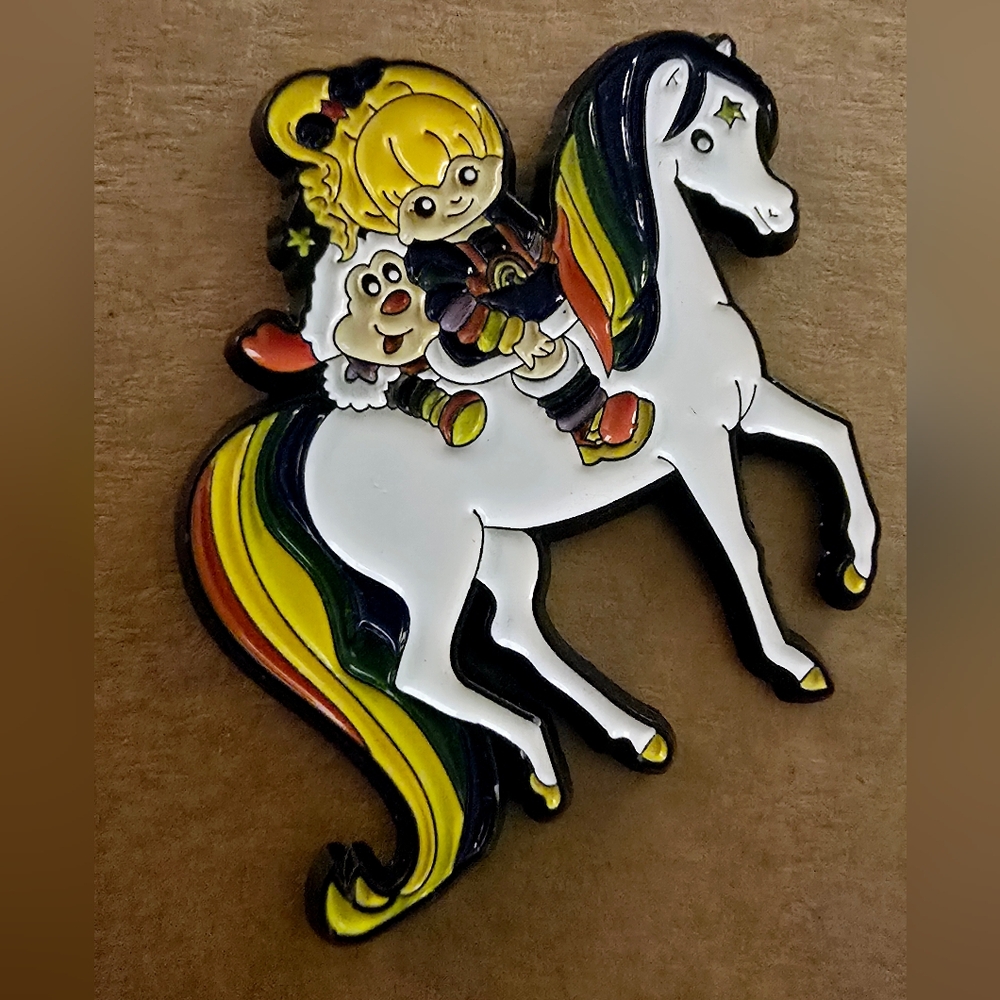 3/$50 Rainbow bright pin Brooch 80s cartoon vintage style - Picture 3 of 4